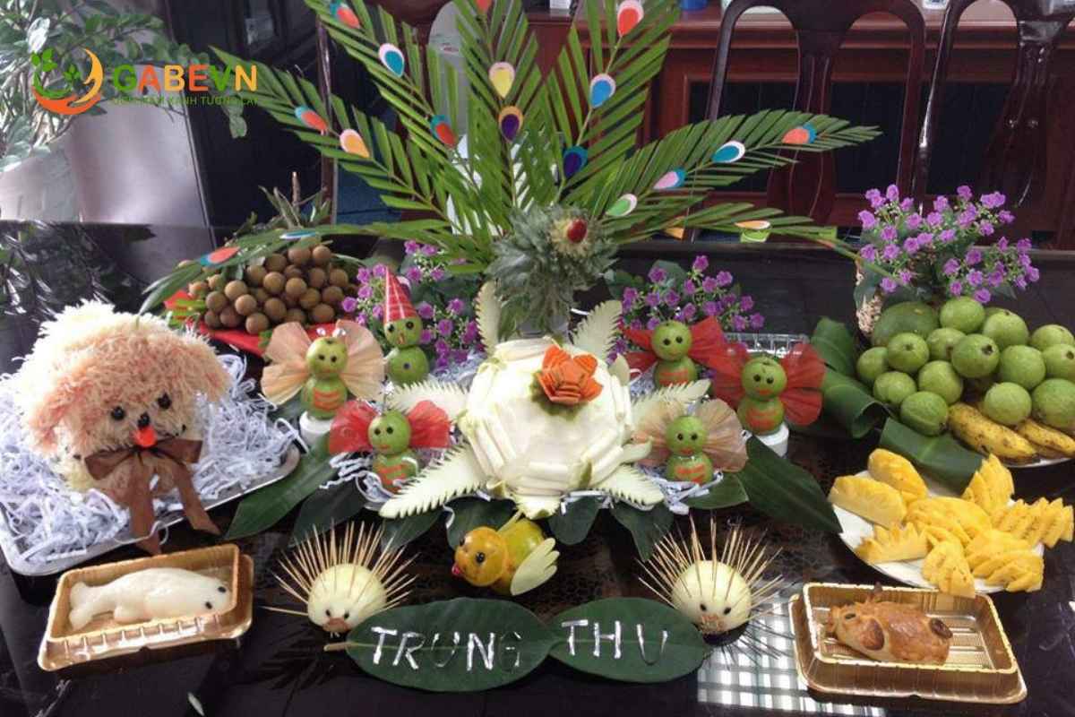 gợi-ý-cách-trang-trí-mâm-cỗ-trung-thu-đơn-giản